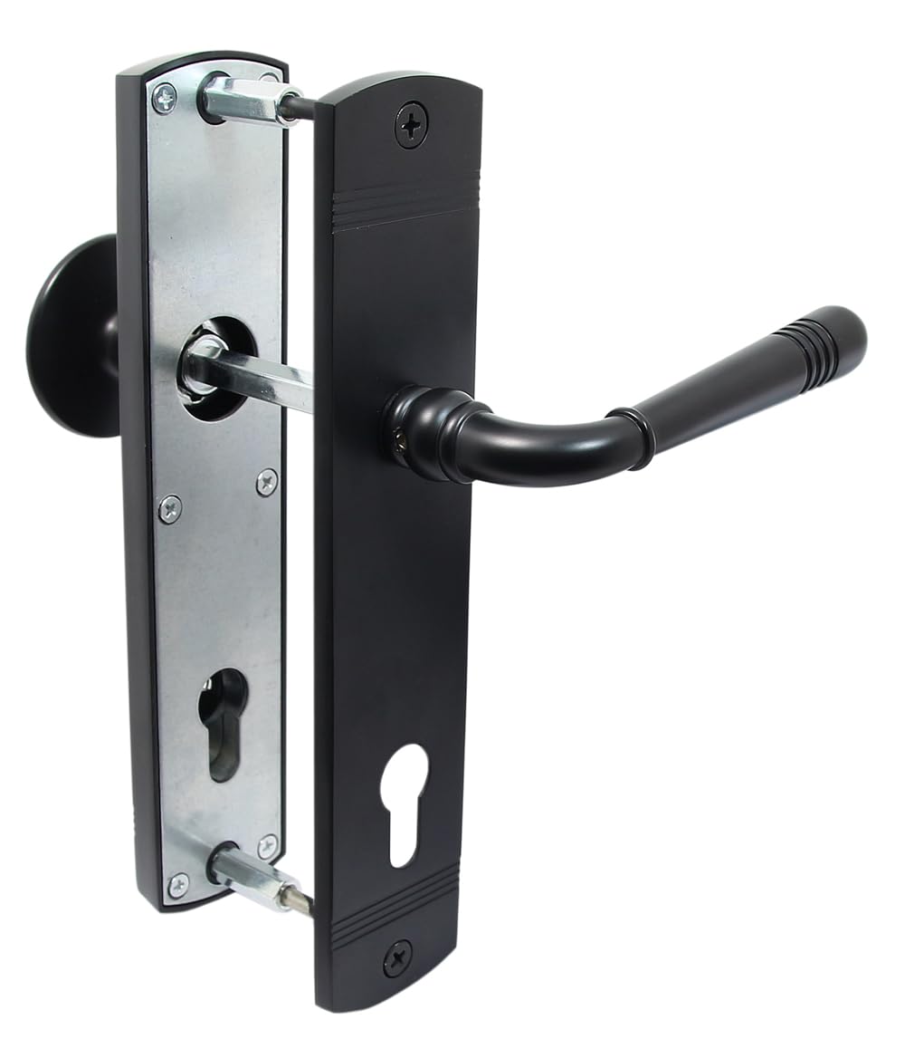 Haustür Schutzbeschlag 2316 Helena LS Schwarz HS 92 Knauf