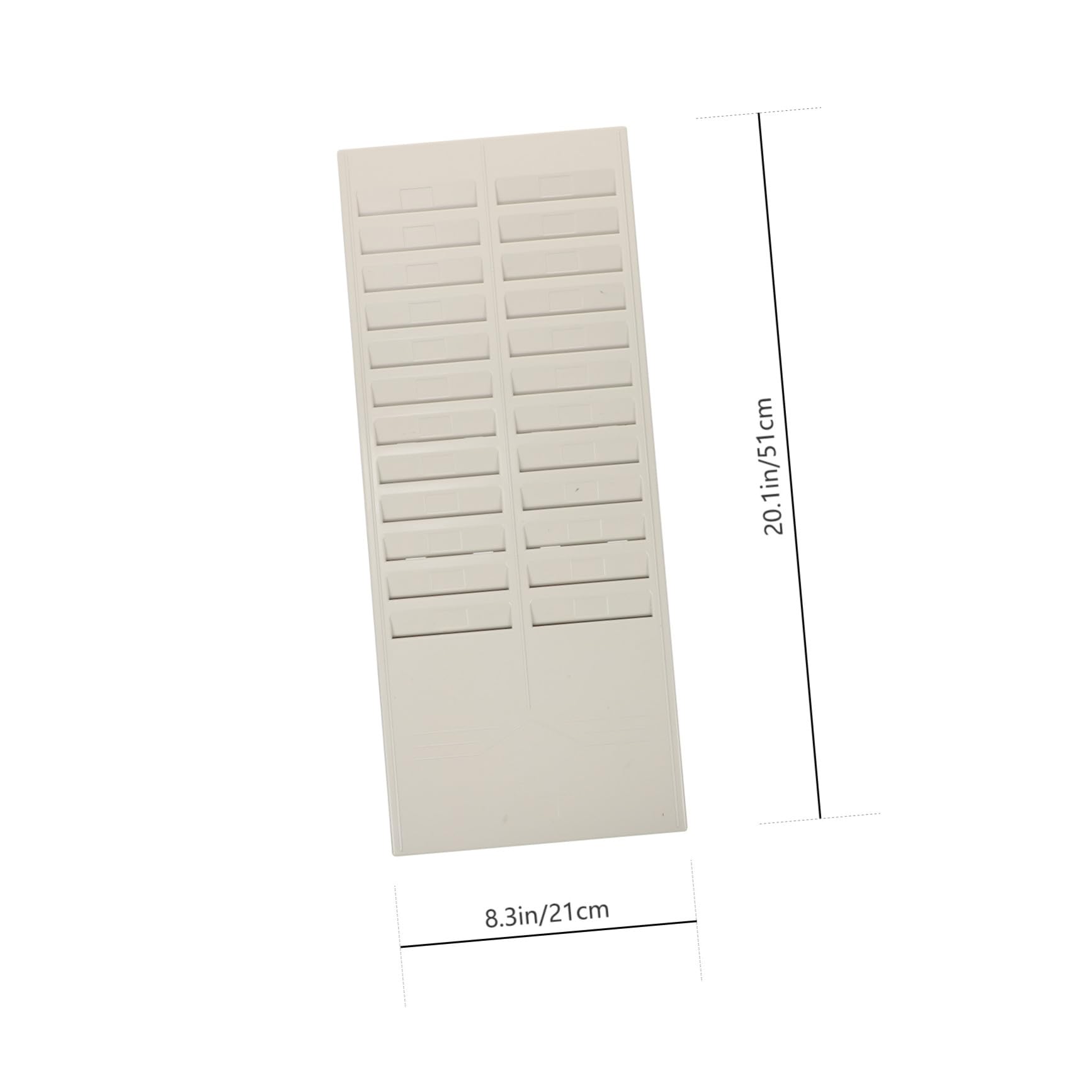 Operitacx Porta Tessere Presenze Multi-slot Plastico Robusto, Supporto Appendibile Staffa per Macchina Rilevazione Presenze, Porta-cartellini per Ufficio e Controllo Accessi Scuole ed Esami