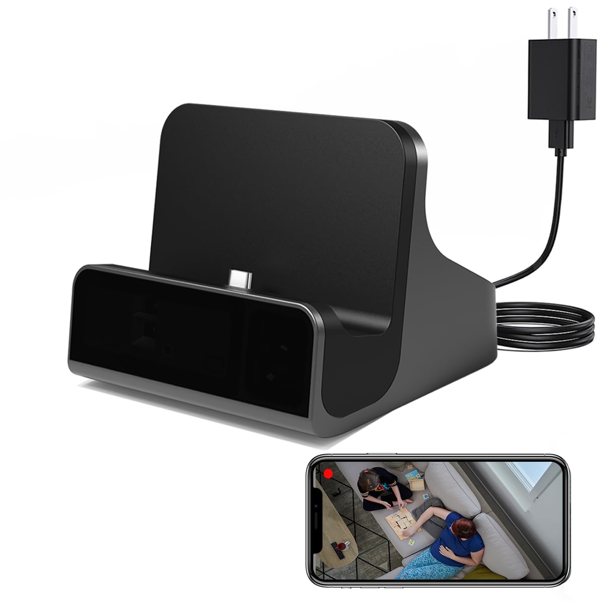 LIZVIE 2k HD Spy Cameras Phone Charger - Wireless 5G Hidden Camera with Motion Detection App Remote View