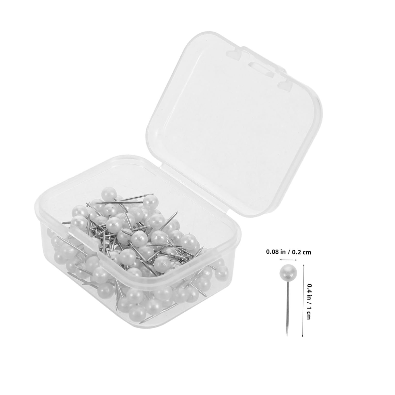 VILLCASE 500pcs Sewing Pins: Pearl Head Sewing Straight Pins for Fabric Quilting - Knitting Supplies for DIY Art Crafts & Clothes Decoration