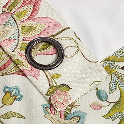Ellis Curtain Brissac Grommet Panel, 50 x 84, Red, W 50" x L 84" (1 Panels) - Image 3