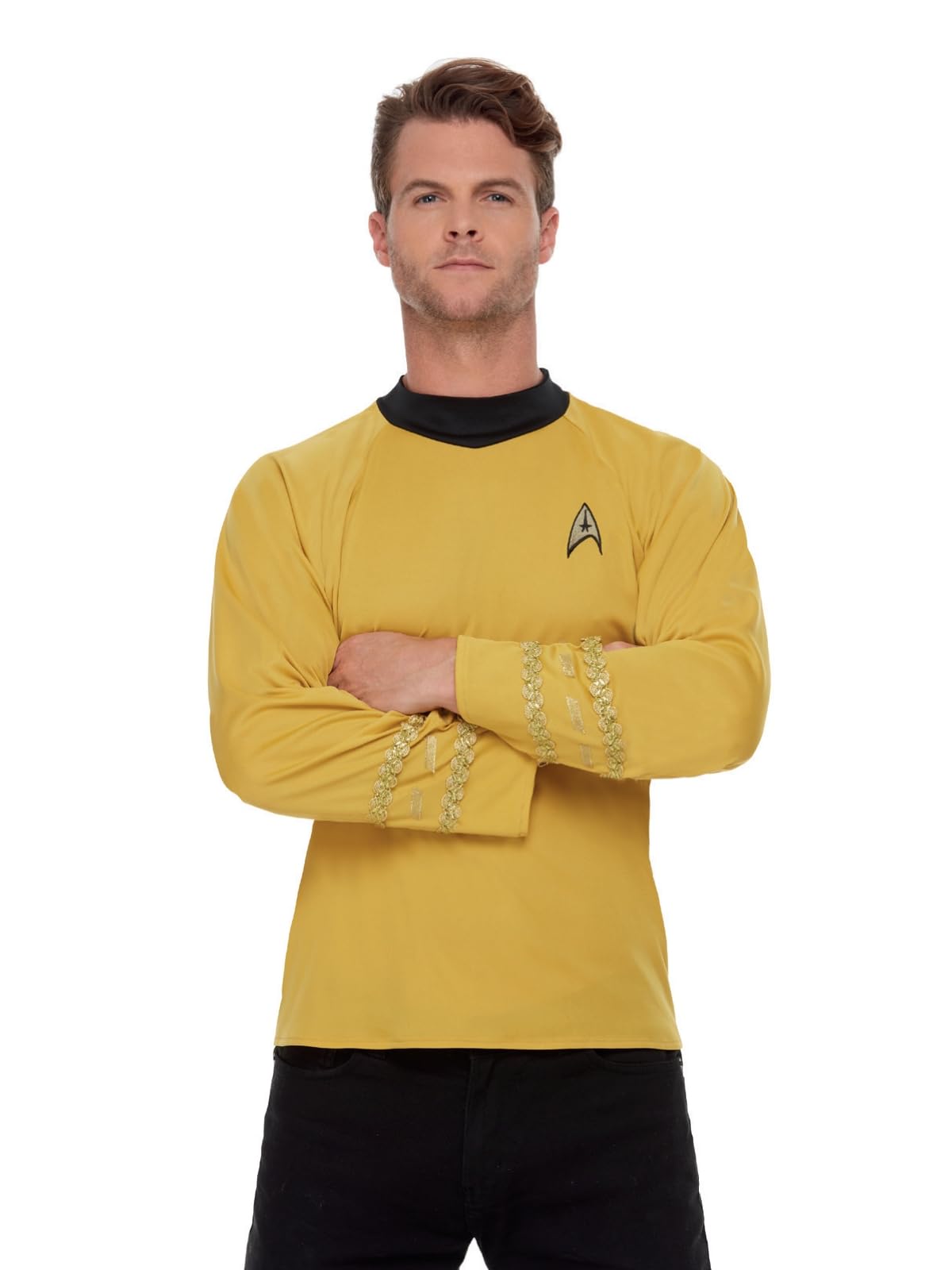 Smiffys Men's Gold Star Trek Original Series Command Uniform