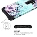 Casetego Compatible with Galaxy S9 Plus Case,Three Layer Heavy Duty Sturdy Shockproof Full Protection Rugged Hard PC+Soft TPU Bumper Case for Samsung Galaxy S9 Plus 6.2 inch,Blue Flower