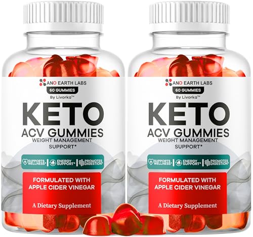 (2 Pack) Nano Earth Keto ACV Gummies - Nano Earth Labs Keto ACV Gummy Advanced Formula, NanoEarth Labs 1050MG Premium Supplement Support, NanoEarthLabs Apple Cider Vinegar, 120 Gummies for 2 Months