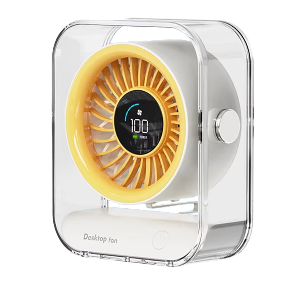 Circulation fan home mini avec batterie rechargeable de bureau et grand ventilateur LED