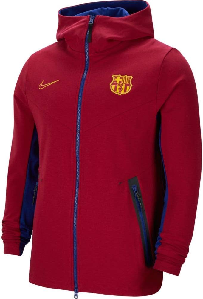 Nike 2020-21 FC Barcelona Tech Pack Jacket - Red 2XL