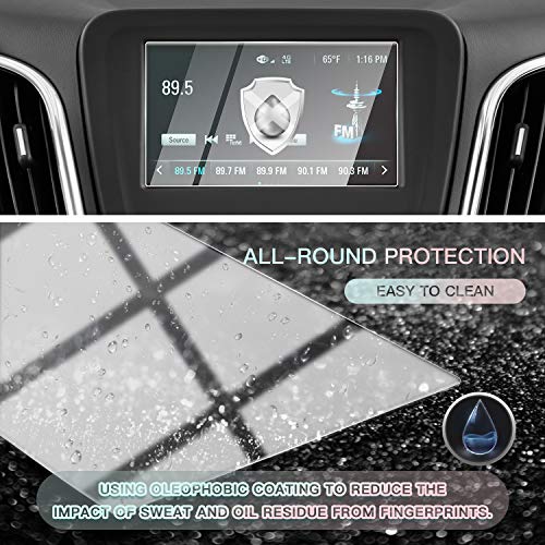 Image of CDEFG Car Screen Protector Center Control Navigation Touch Screen Protector for 2018 2019 Equinox L LS, Tempered Glass HD Scratch Resistance (for 2018 2019 Equinox L LS 7IN)