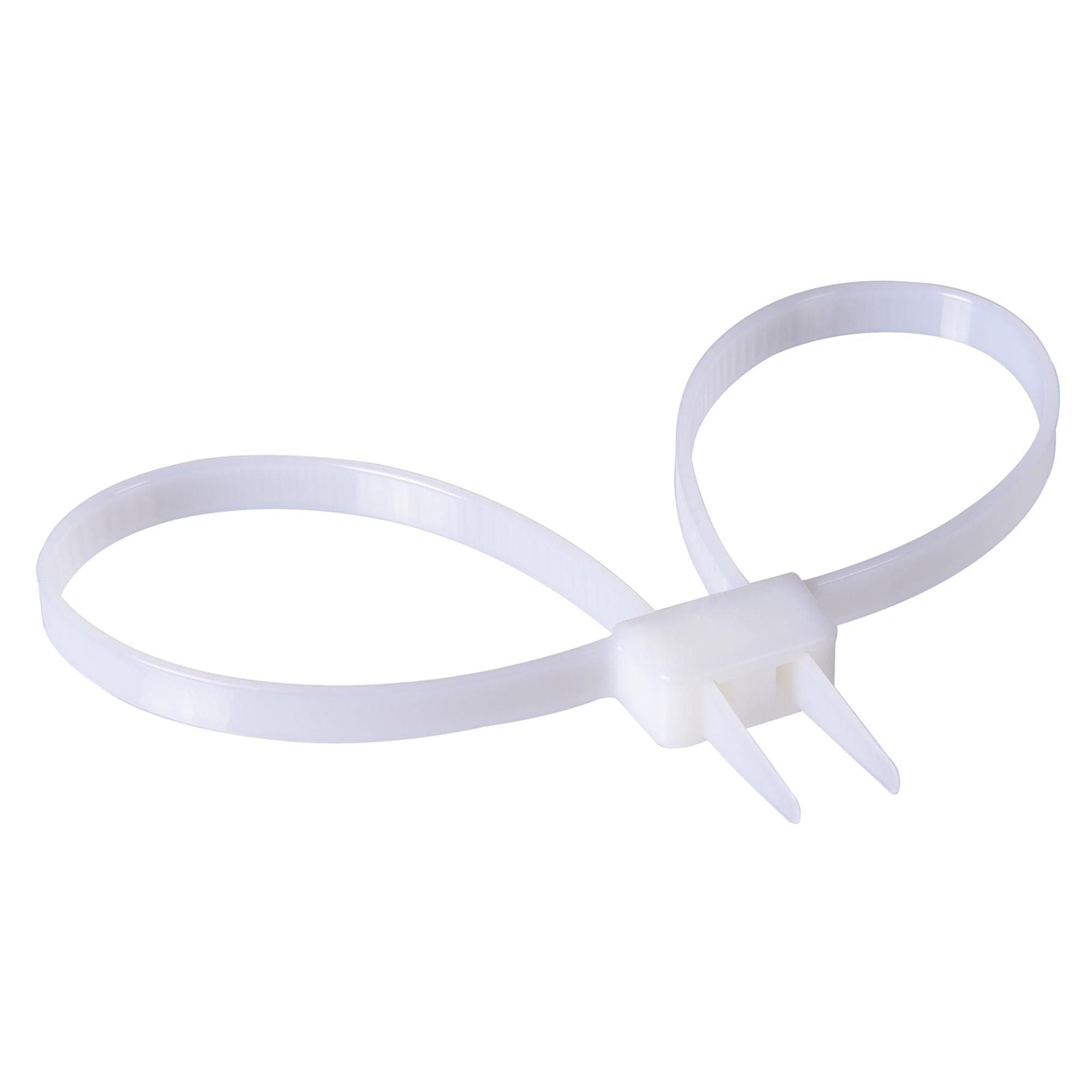 MGTECH 10PCS Zip Tie Handcuffs, Heavy Duty Nylon Police Zip Cuffs Plastic Law Enforcement Double Flex Cuffs, 27.5", 250-lb, White