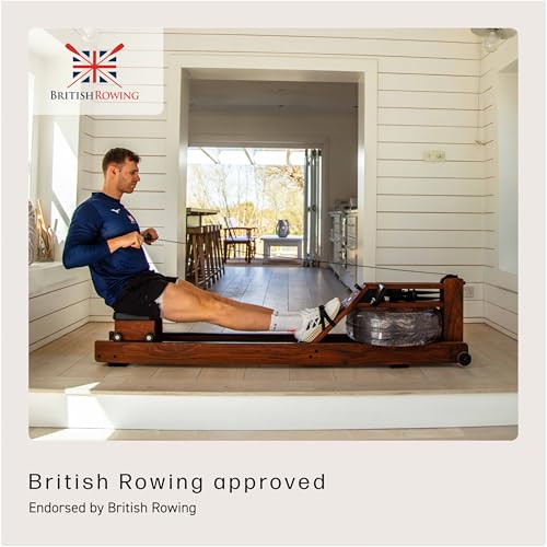 WaterRower Walnut Rowing Machine with S4 BLE Monitor | USA Made Water Rower | Original Handcrafted Erg Machine for Home Use & Gym | Best Warranty - Image 8