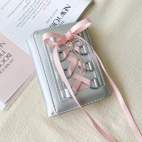 Bow Coquette Wallet, Y2K Cute Pink Wallet for Woman, Aesthetic Cardholder, Ballerina Gift2