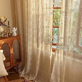 YJ YANJUN Boho Lace Curtains...
