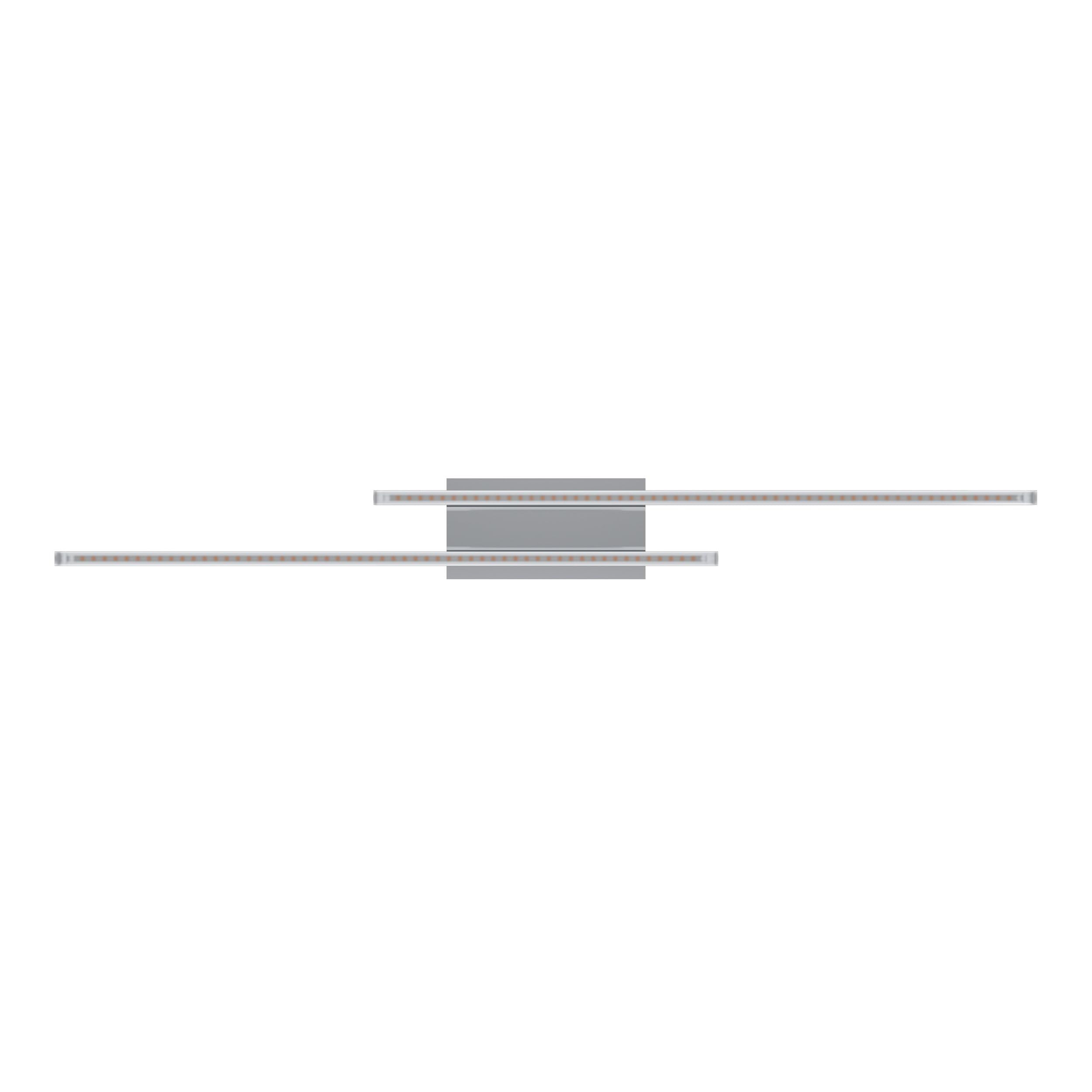 EGLO LED Deckenleuchte Palmital, 2 flammige Badleuchte, Deckenlampe aus Aluminium, Metall, Kunststoff, Badezimmer Lampe in Chrom, LED Feuchtraumleuchte warmweiß, IP44
