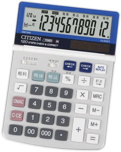Amazon.co.jp: Citizen DM1240 Desktop Calculator (12-Digit Display