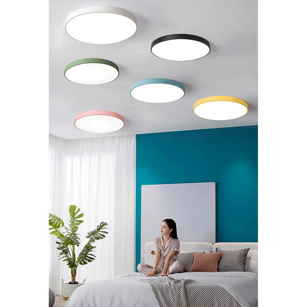 Plafon de Techo Moderna Paneles de Luz Creativos Y Coloridos Ultrafinos Y Planos Ideales para Lavandería Escaleras Sótanos Y Armarios