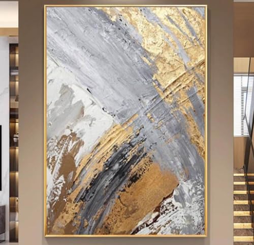 Peinture texturée sur toile grand format design luxe léger - 4