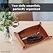Northwind Personalized Leather Valet Tray – Custom Engraved Full Grain Leather Catchall Tray for Men, Handmade in USA Desk Organizer & Groomsmen Gift, Perfect Storage for Nightstand, Dresser