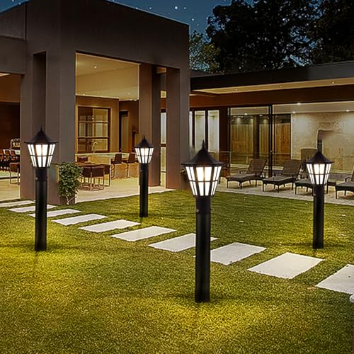Image of SINOMAN 40Watts Metal Outdoor Taper Light Lamp with Glass for Home & Office Decor (Black , Bulb Not Included)