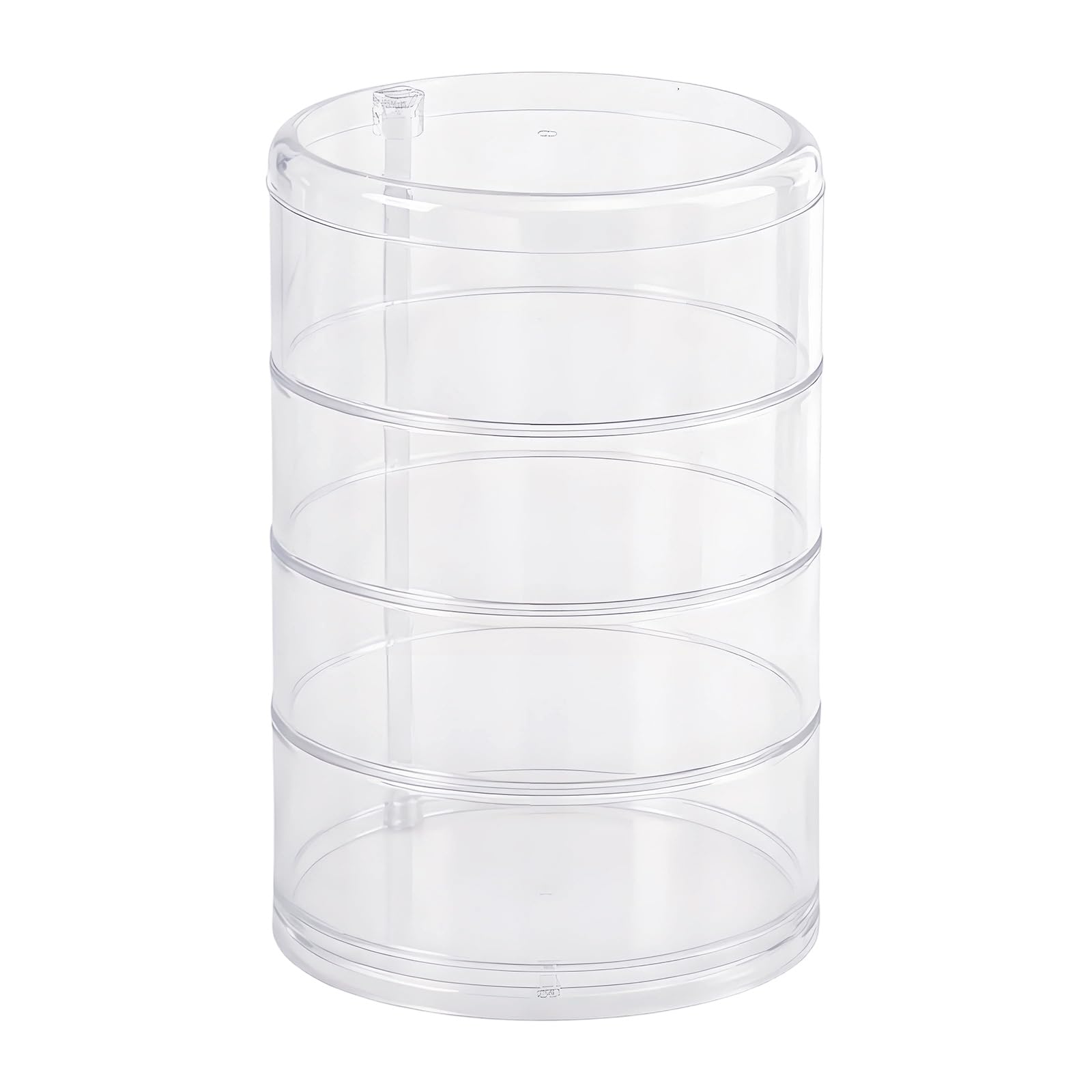 Kaeltsyn Portable Rotating Storage with Multiple Clear Levels for Efficient Space Management Quick Access Belt Stand