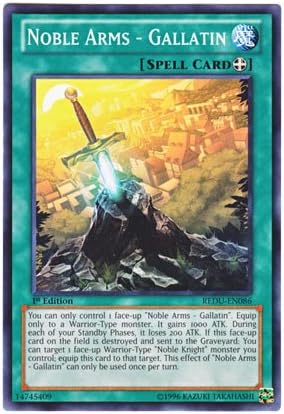 Amazon Co Jp 遊戯王 英語版 Redu En086 Noble Arms Gallatin 聖剣ガラティーン ノーマル 1st Edition ホビー