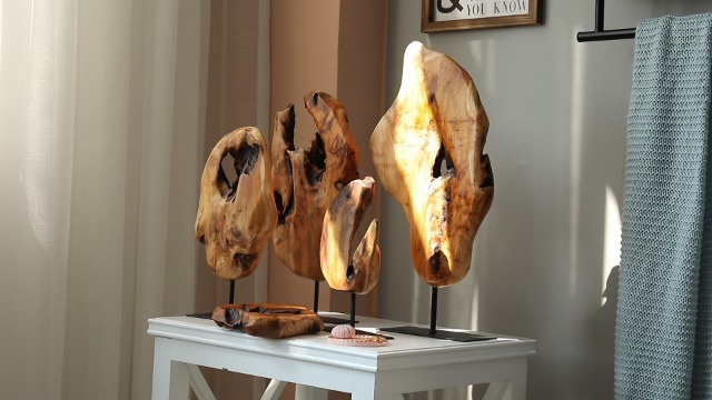 Amazon.com: WELLAND Irregular Cedar Wood Sculpture 8.75