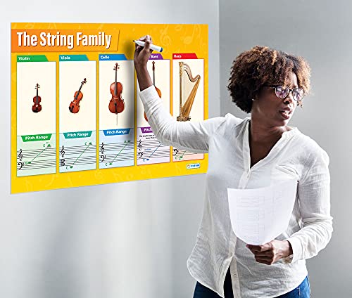 Daydream Education String Instruments Family | Music Posters | Gloss Paper Measuring 33” X 23.5” | Music Charts For The Classroom | Education Charts #TOP2
