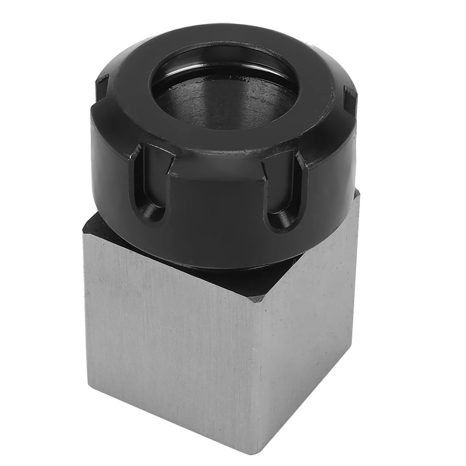 CNC Spannzangenfutterblock für ER25 ER32 ER40 - Präzisions-Werkzeughalter aus Kohlenstoffstahl für Drehmaschinen mit hoher Genauigkeit, Vierkant Spannfutter Zubehör für stabile Spannung