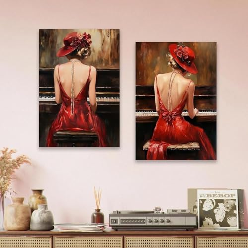 Impression d'art mural féminin format 50x70cm pour habiller un mur vide