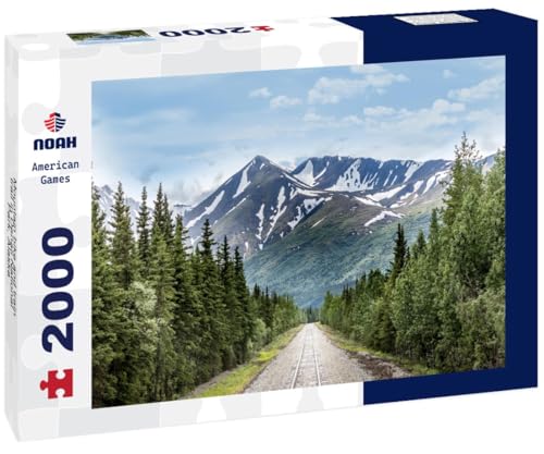 Noah Jigsaw Puzzle Mountain Bike and Train Trail in Denali