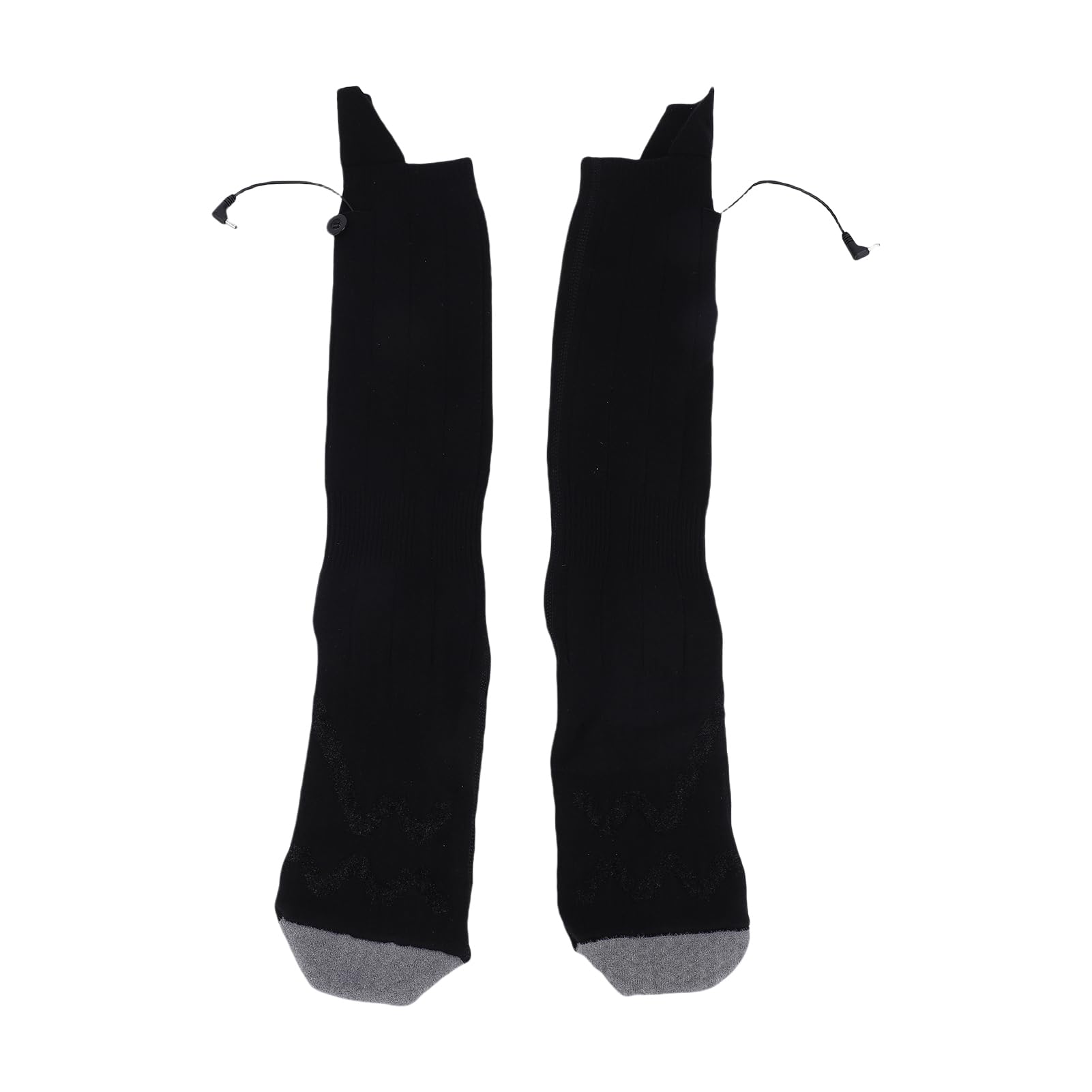 POENVFPO Chaussettes Chauffantes électriques, Chaussettes Thermiques Rechargeables avec 4 Niveaux de Chaleur pour Le Travail par Temps Froid, Le Ski et Les Activités de Plein Air