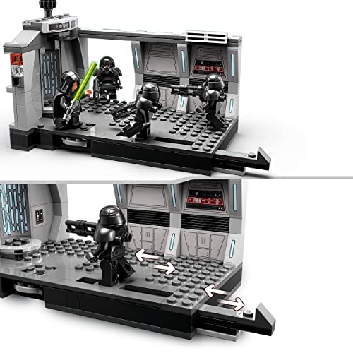 Star Wars l’Attacco del Dark Trooper, Giocattolo Costruibile da Collezione Guerre Stellari, Scena da The Mandalorian Stagione 2 con Minifigure di Luke Skywalker con Spada Laser 75324 - Lego - Immagine 2