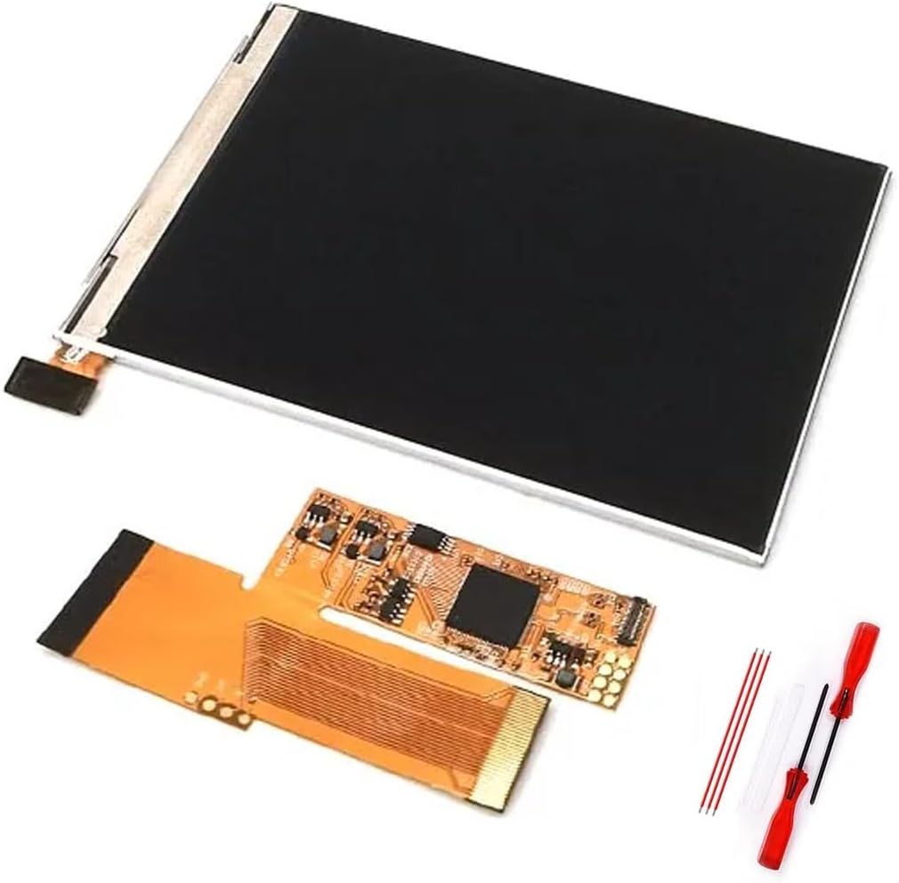 HISPEEDIDO Backlight LCD Backlit Screen, V2 IPS,10 Brightness Adjustable,5 in 1 Repair Upgrated Custom Mod Kits Compatible for Game Boy AdvanceGBA