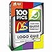 100 PICS Logo Quiz Travel Card Game - Guess 100 Logos | Family Brain Teasers | Pocket Puzzles for Kids and Adults