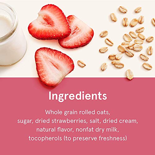 Quaker Strawberries & Cream Instant Oatmeal - 10ct - Afbeelding 4