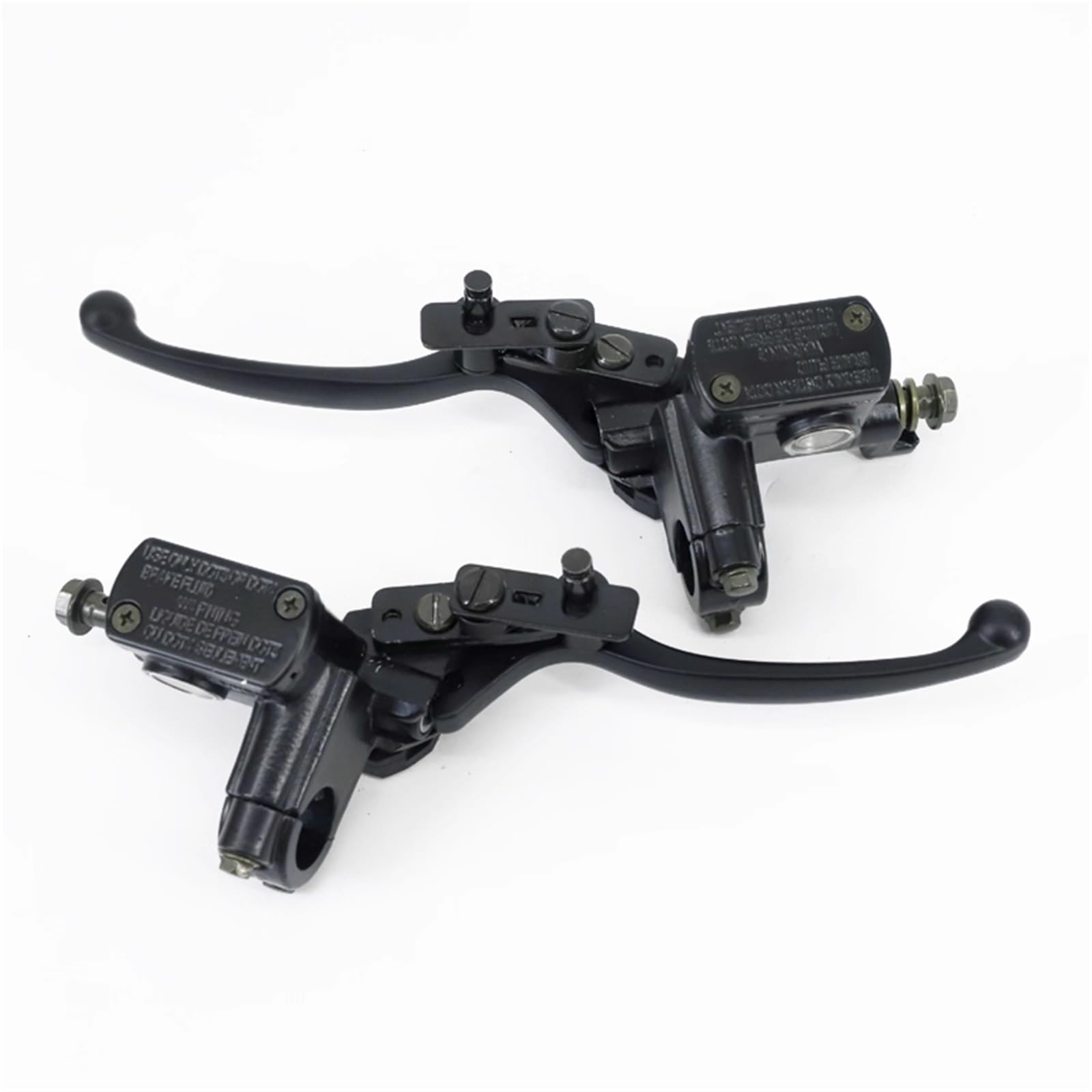 Gjihkwgz Motorcycle Brake Clutch Lever Motorcycle Hydraulic Brake Calipers and Front and Rear Brake Pumps Suitable for 50CC-250CC Pit Bikes and ATVs Clutch Brake Lever(A Pair Brake)