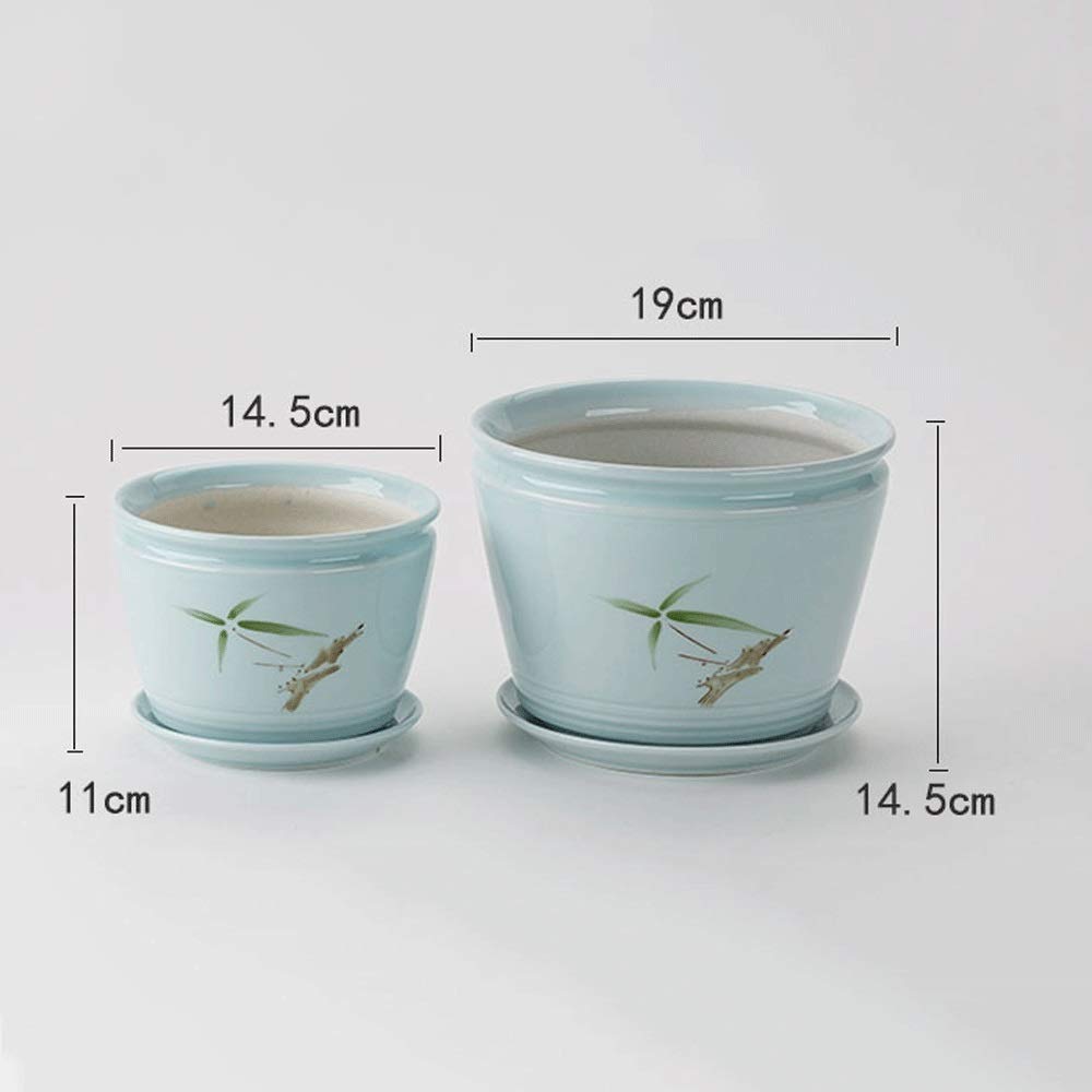 Kräutertöpfe für den Innenbereich, Breite 19 cm, Höhe 14,5 cm, großer Blumentopf, minimalistisches, modisches, Robustes Design, Blumentopf, Sukkulenten-Pflanztöpfe ohne Loch, Büro, Innenhof,