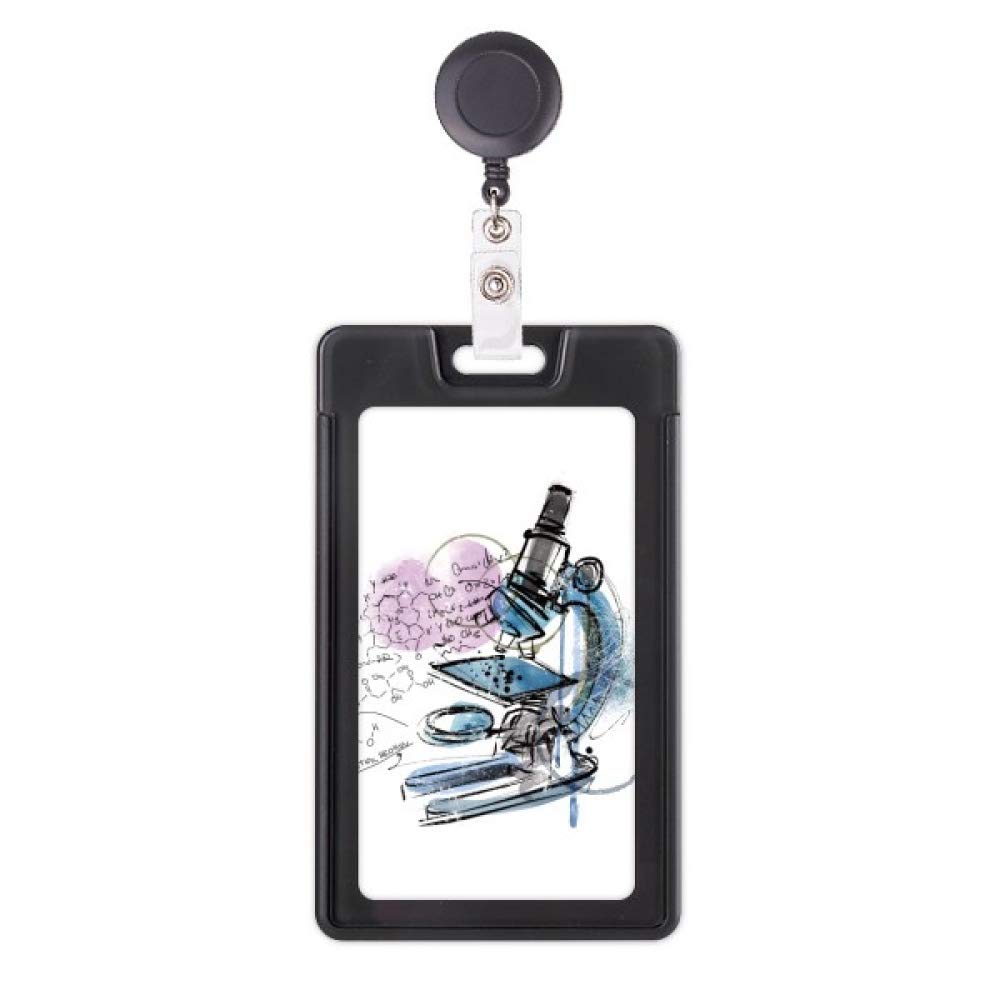 Badge microscope et chimie rétractable pour blouse médicale - 5