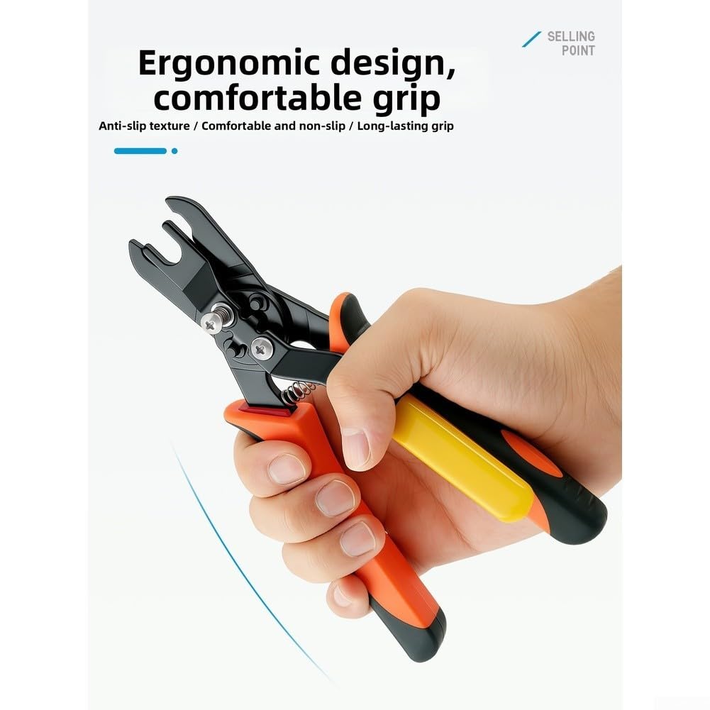 Yuanpgky Pince à tuyau d'air pneumatique avec libération rapide pour raccords de 4 mm, 6 mm, 8 mm, 10 mm, corps en acier à haute teneur en carbone pour réparation automobile et applications d'atelier