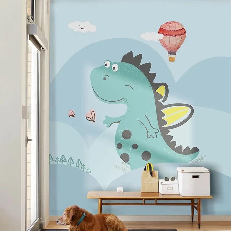 Papier peint 3d cartoon ILIYA intissé pour masquer un mur abîmé de salon