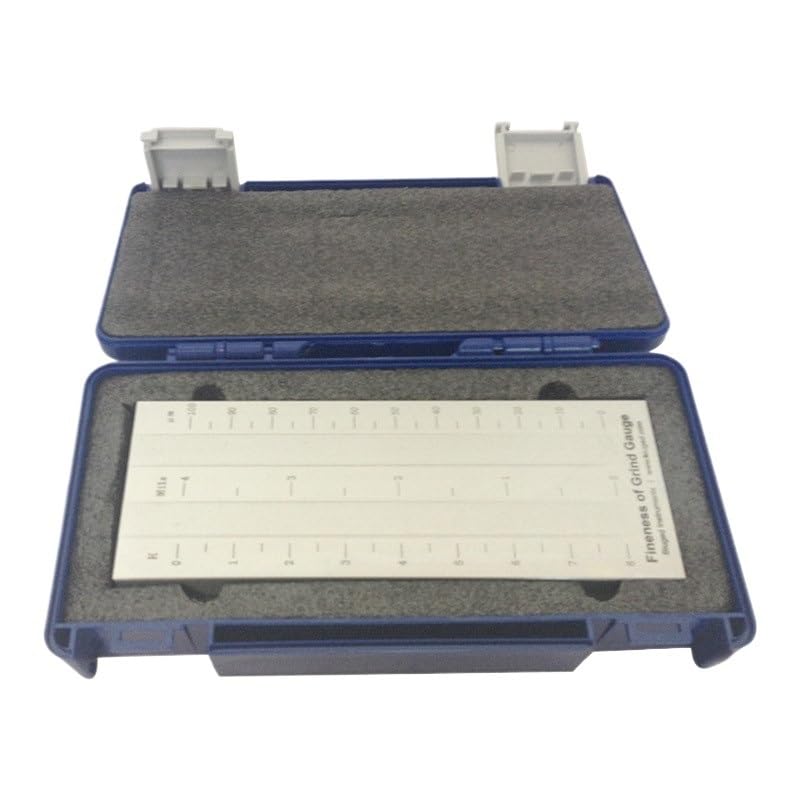 NURII Double Groove Grindometer,BGD242/3 (0-100um), Stainless Steel Fineness Grind Gauge, Lab Equipment
