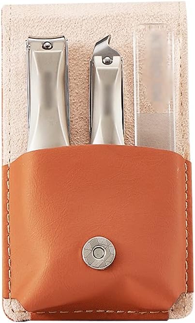 Nail Care Kit Nail Clippers, 3 Pieces Stainless Steel Nail Kit with Tweezers and Scissors, Professional Manicure Set, Grooming Kit, Pedicure Set