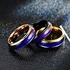 5 Pièces Bague de Changement de Couleur, Bague d'Humeur, Bague de Température, Changement de Couleur Bague d'Humeur, pour Hommes, Femmes, Bijoux de Mode, Vie Quotidienne, Fête, Anniversaire, Voyage #4