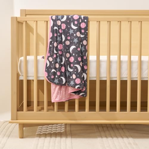 Image of Little Sleepies Cloud Blanket, 50 inch x 50 inch, Large, Pink to the Moon & Back