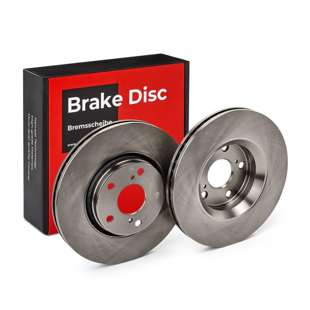STARK SKBD-0020301 2x Disco de freno Delantero sin tornillos Compatible con TOYOTA AVENSIS Ranchera familiar ZRT27, ADT27