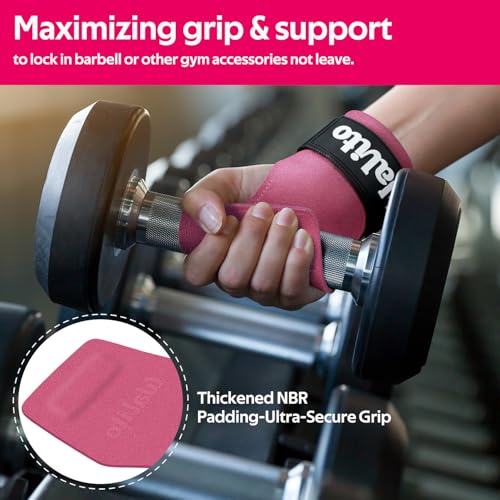Image of Weight Lifting Wrist Strap,Double Layer Leather Wrist Wraps with Neoprene Padding for Weightlifting & Deadlifts - Adjustable Gym Straps for Men & Women