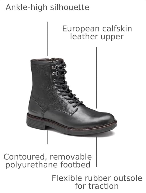 Johnston & Murphy Men's Latham Plain Toe Boot