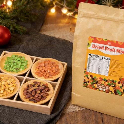 Fresh Snack Mixed Dried Fruit Pack - A snack pack containing two types of dried grapes, dried kiwi, dried mango, and dried apricots - Healthy snacks for adults and children - Image 3