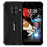 Téléphone Portable Incassable, Blackview BV5100 Android 10 Octa core 4Go+128Go Smartphone Débloqué Antichoc Étanche, 16MP+13MP, 5580mAh, 5.7 Pouces, Dual Sim, NFC, Gyroscope, Fingerprint Unlock