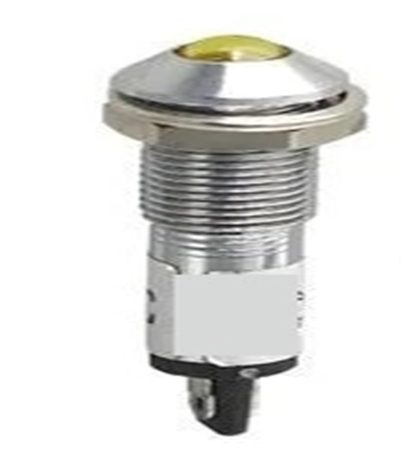 Indicador Luminoso Luz indicadora L+e+d XD8-2 DC12V Orificio de Montaje: 8 mm, Interruptor indicador(Yellow,DC12V)