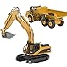 Produktbild VGEBY1 Bagger Spielzeug, Alloy Construction Bagger und Muldenkipper 1:50 Static Model Engineering Car Kids Kippwagen LKW Fahrzeug Spielzeug
