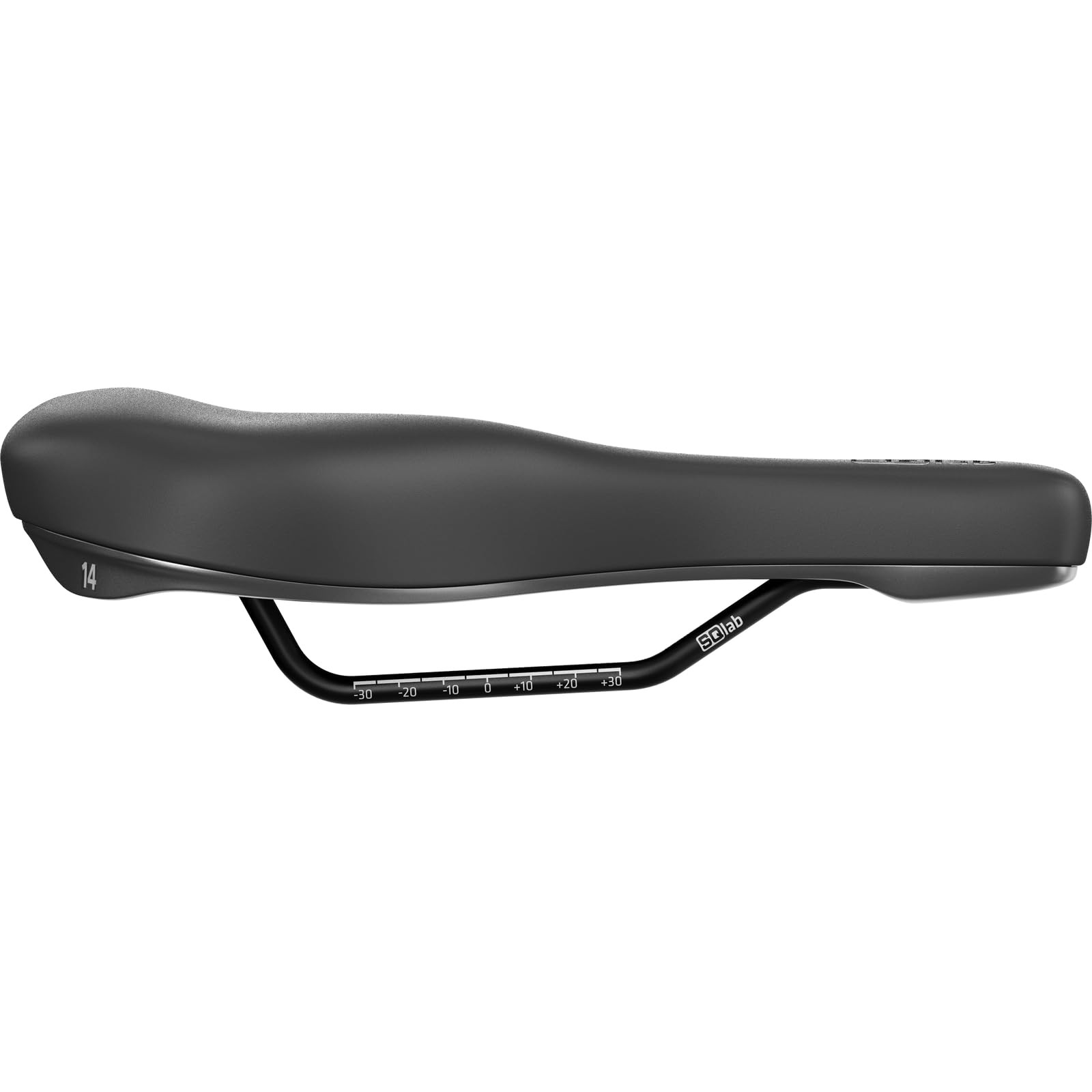 SQlab City Sattel 601 Ergolux 2.0, Trekking & City Fahrrad Sattel, Fahrrad Sattel in schwarz, 14 cm - 17 cm